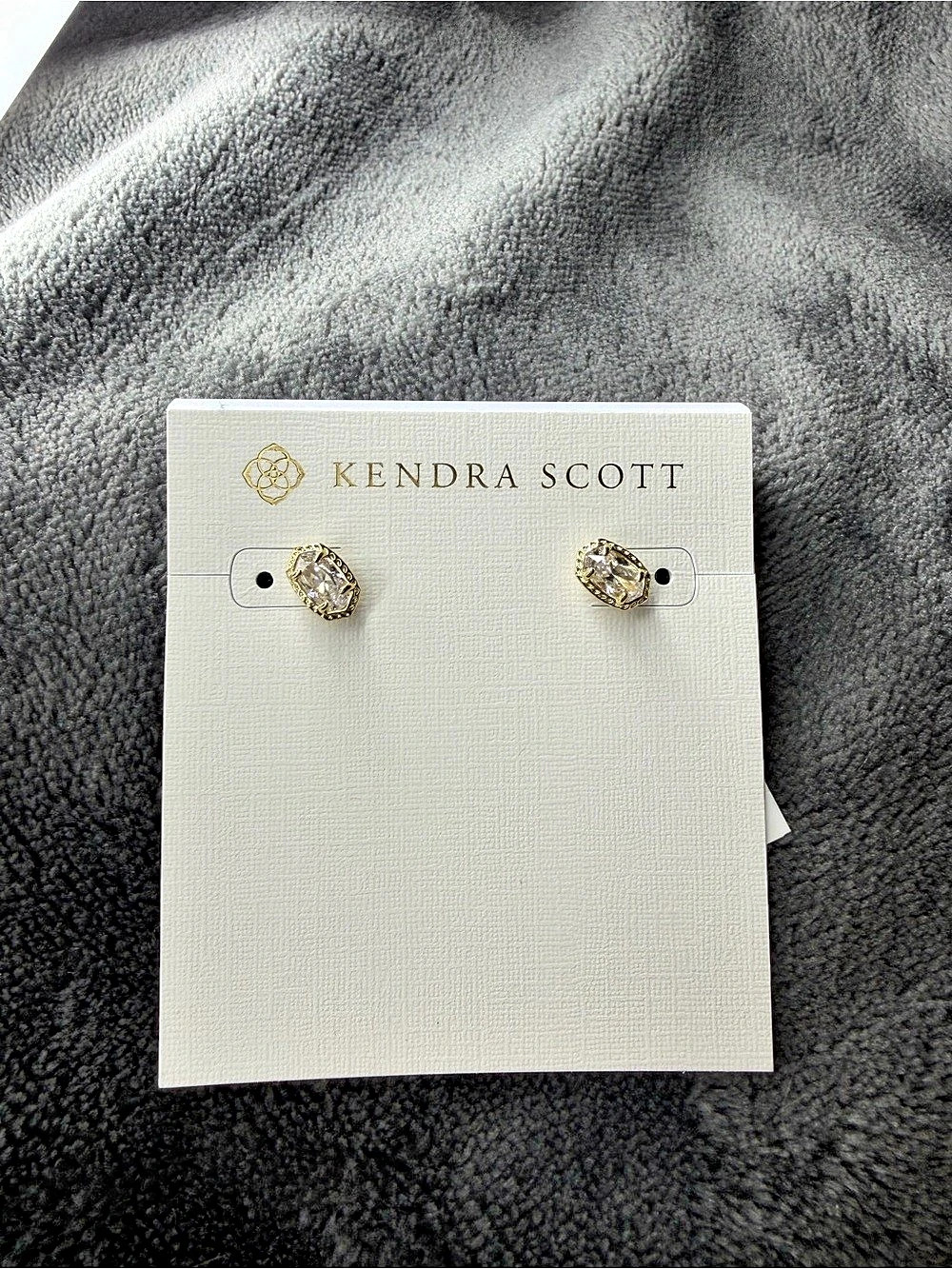 Kendra Scott Mini Ellie Luxe Stud Earrings Stud Earrings in Gold NWT